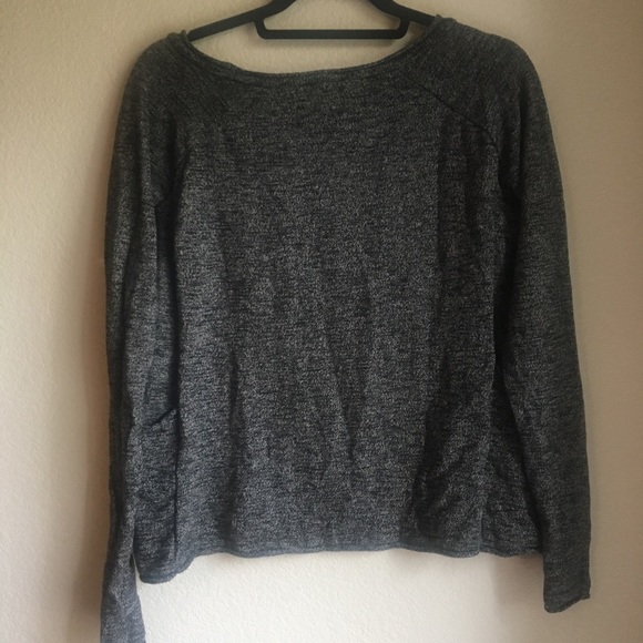 Zara knit boxey heather grey long sleeve sweater size small - Picture 5 of 7